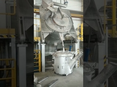 980C 600KG Электрическая литейная печь с наклоном, работающая на мазуте, LPG, изоляционный слой