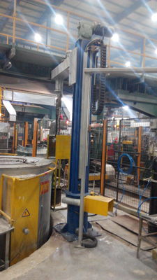 380В 50Гц машина для дегазации алюминия с долговечной футеровкой желоба (срок службы 18 месяцев) и очисткой азотом или аргоном высокой чистоты