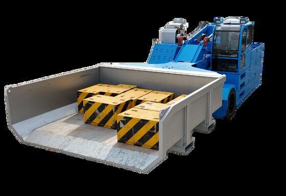 Загрузочная машина печи со сменными контейнерами для лома Вертикальный подъемник и телескопическая рука для эффективной загрузки