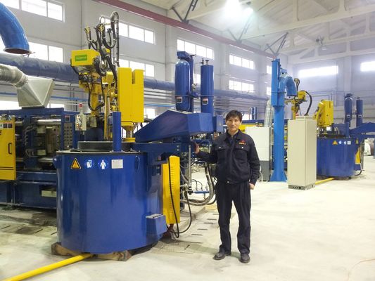 Голубая электрическая печь 1000KG для алюминиевого плавя держа полного сгорания печи