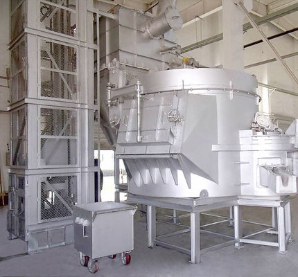 Газ 1 тонны увольнял печь алюминиевого утиля плавя с раковиной 4000 KW алюминиевой