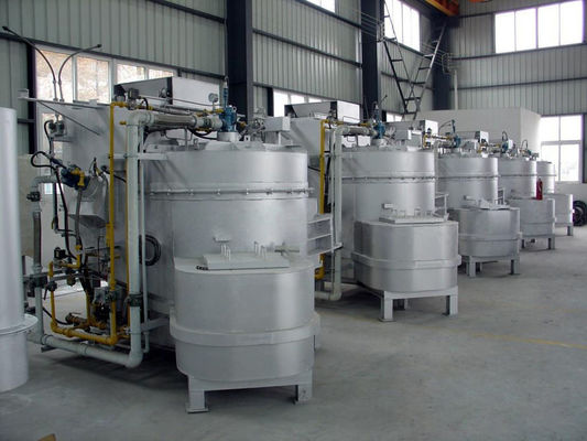 Газ 1 тонны увольнял печь алюминиевого утиля плавя с раковиной 4000 KW алюминиевой