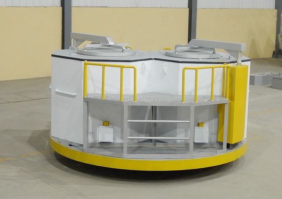 15T прямоугольная плавя печь +10% 2 расклассифицировала алюминиевое жидкостное лить количество