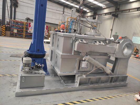 Повышение эффективности литья с помощью встроенного роторного дегазатора. Давление охлаждающей воды 0,2-0,4 МПа