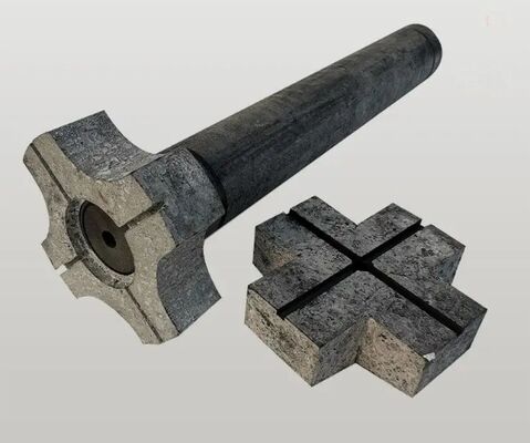 Антиокислительный графитовый ротор и роторный флюсовый инжектор диаметром 90 мм и длиной 950 мм для дегазации алюминия