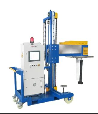 Stationary Mobile Suspending Rotary Flux Injector for Molten Aluminium Degassing and Refining