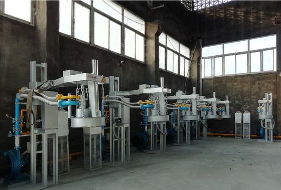 Газовое давление 5000Pa Система предварительного нагрева ложки для алюминия давление 0,5-0,7MPa