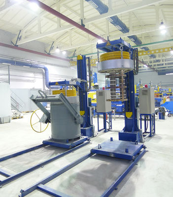 Газовое давление 5000Pa Система предварительного нагрева ложки для алюминия давление 0,5-0,7MPa