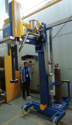 Мобильное роторное дегазируя алюминиевое оборудование с колесами для жидкого алюминия