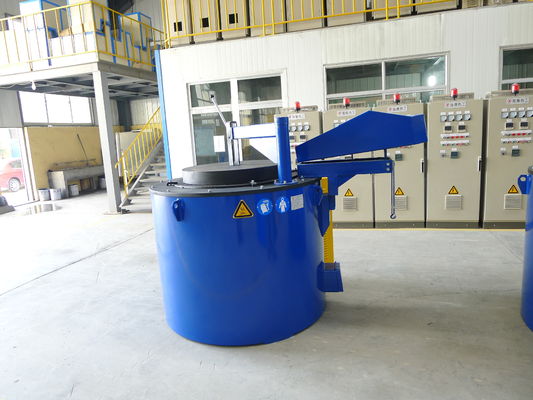 800KG держа алюминий нагрева электрическим током плавя печи LPG алюминиевый для заливки формы