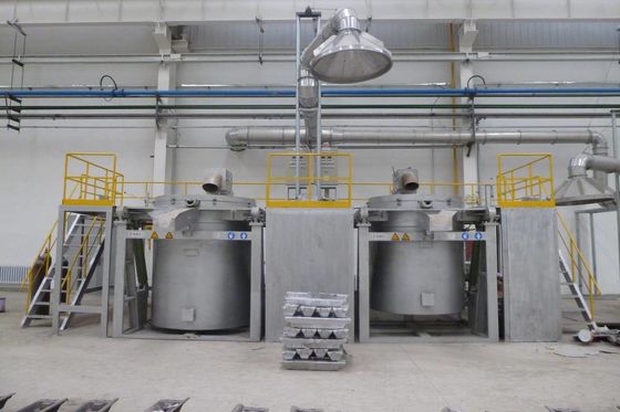 Индукции вакуума NG LPG печь 0.30MPa алюминиевой плавя для алюминиевого сплава