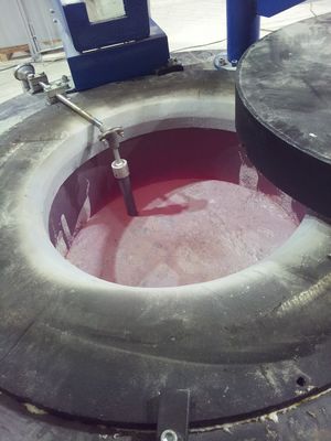 Голубая электрическая печь 1000KG для алюминиевого плавя держа полного сгорания печи