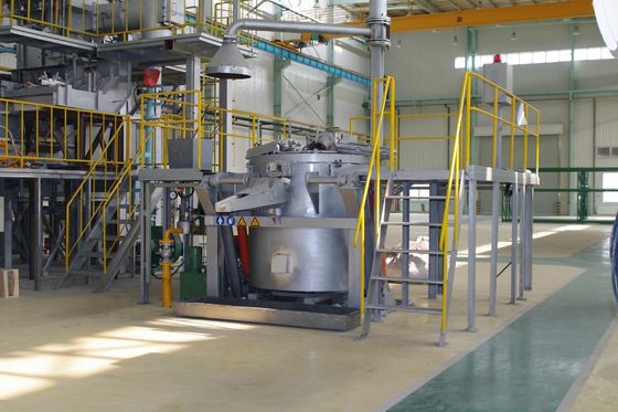 Тигель для тигельного горна газового нагревателя алюминиевого плавя гидравлическое опрокидывая 800KG