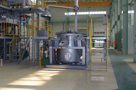 Тигель для тигельного горна газового нагревателя алюминиевого плавя гидравлическое опрокидывая 800KG