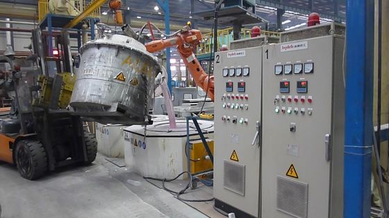 Серый цвет дублирует алюминиевый утиль 0.30MPa плавя промышленную электрическую печь 3500 Kg
