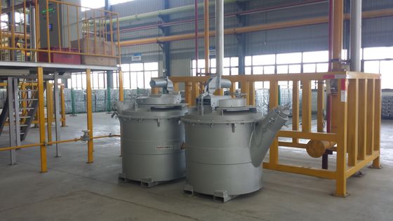 Жидкая алюминиевая лить емкость ковшей 1500KG передачи для алюминиевой плавильни